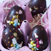 Rocky road eggs