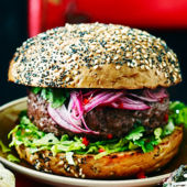 Thai-style onion burger