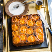 Mincemeat, clementine and almond cake