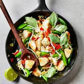 Thai turkey stir-fry with chilli and basil