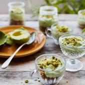 Avocado cheesecakes