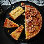 Blood orange drizzle cake 
