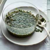 Fresh mint sauce