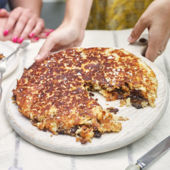 Giant sharing bacon jam rosti