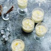 Gin and lemon pots with boozy jelly cubes
