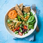 Greek mezze bowl