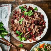 Slow-cooker spiced beef brisket with cranberries