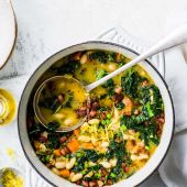 Tuscan bean and pancetta soup