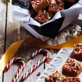 Candy cane fudge from Billington's 