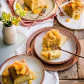 Mango and avocado cake