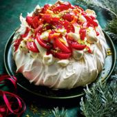 Sugar plum pavlova