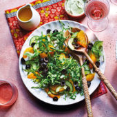 Olive, orange and rocket salad
