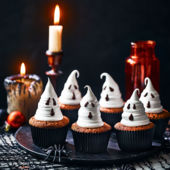 Ghostly cupcakes