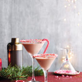 Candy cane cream cocktail