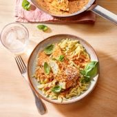 Creamy tomato chicken orzo