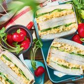 Japanese-style egg mayo sandos