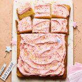 Pink lemonade party cake
