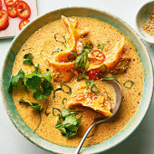 Prawn dumpling laksa