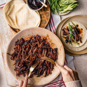 Sticky hoisin and five-spice brisket