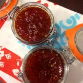Tomato, chilli and ginger jam