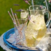 Homemade elderflower cordial