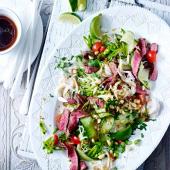 Thai-style beef noodles