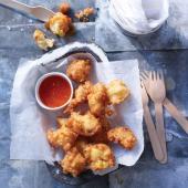 Crab and sweetcorn fritters