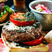 Tapenade burger