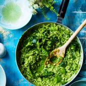 Green veg risotto