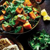 Sweet potato saag aloo