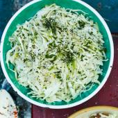 Fennel, pear and apple slaw with buttermilk dressing