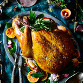 Honey-spiced Christmas turkey 