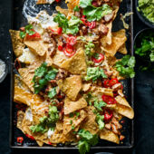 Sweet chilli chicken nachos