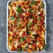 Chicken tikka nachos