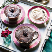 Black Forest microwave pud