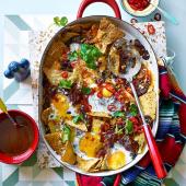 Chilaquiles - breakfast nachos