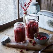 Cranberry, orange & ginger chutney