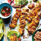 Vietnamese-inspired fish skewers 