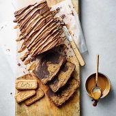 Biscoff coffee marble cake