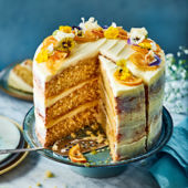 Lemon and elderflower cake