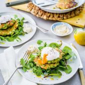 Ham hock and pea fritters
