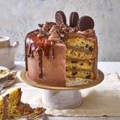 Cookies and cream layer cake