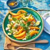 Melon, green chilli and feta salad