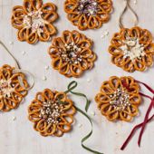 Pretzel wreaths