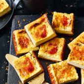 Créme Brûlée cheesecake squares