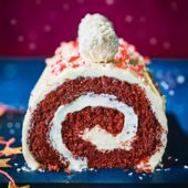 Red velvet roulade