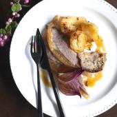 Roast goose with chestnut