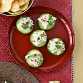 Crab cucumber rounds