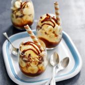 Banoffee sundaes
