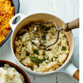Blue cheese, celeriac and sage mash